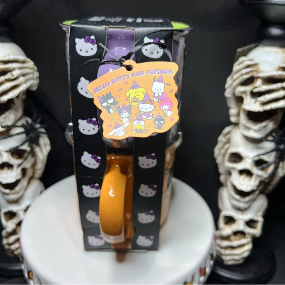 Blue Sky Clayworks Sanrio Hello Kitty Halloween Black Cat Ceramic Mug Set - Picture 3 of 12